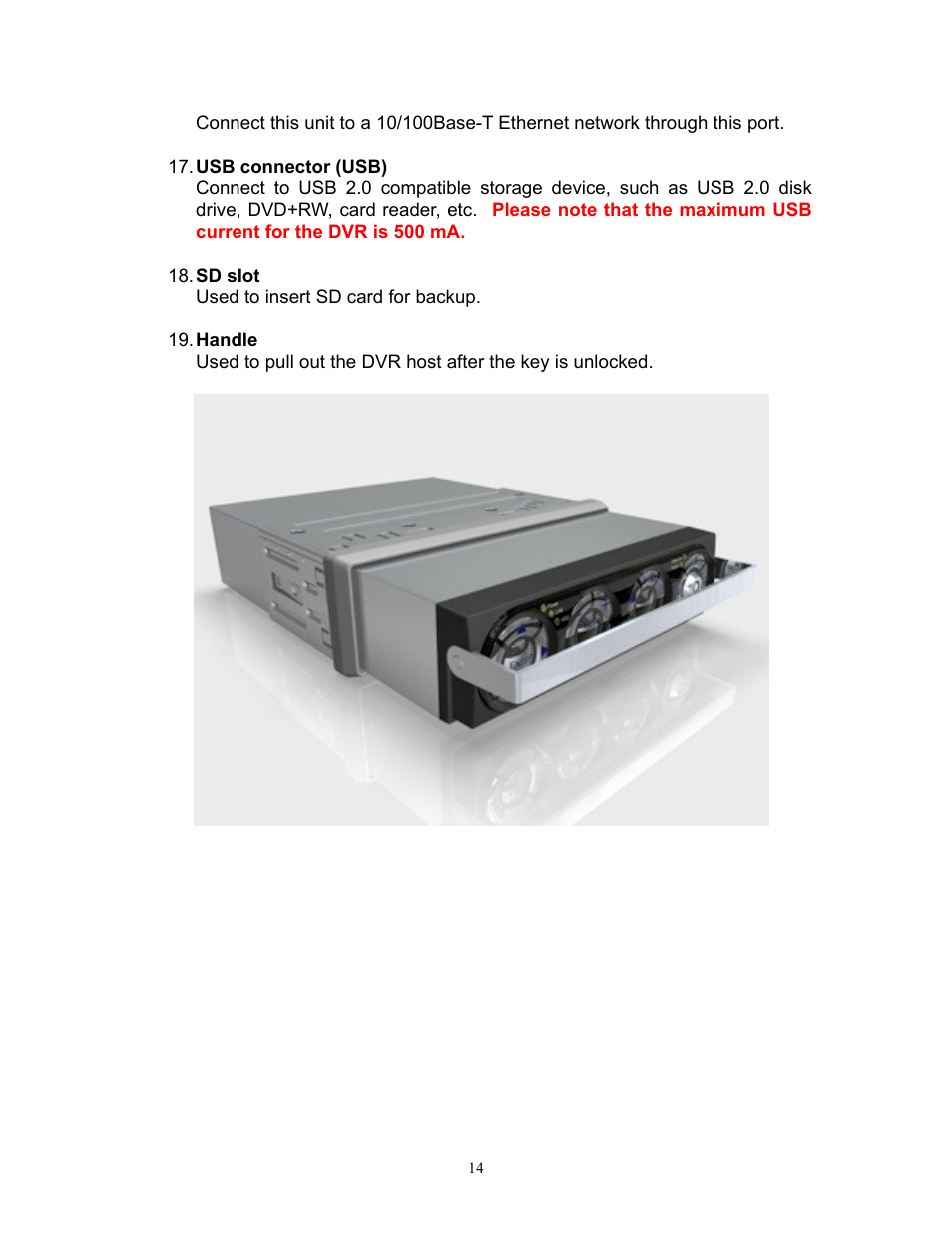 I.R.I.S. 808 Digital Video Recorder User Manual | Page 14 / 147