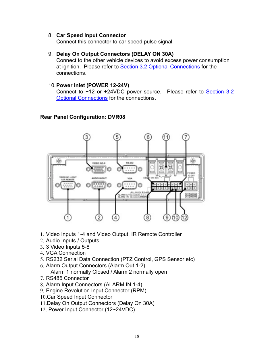 I.R.I.S. 808 Digital Video Recorder User Manual | Page 18 / 147