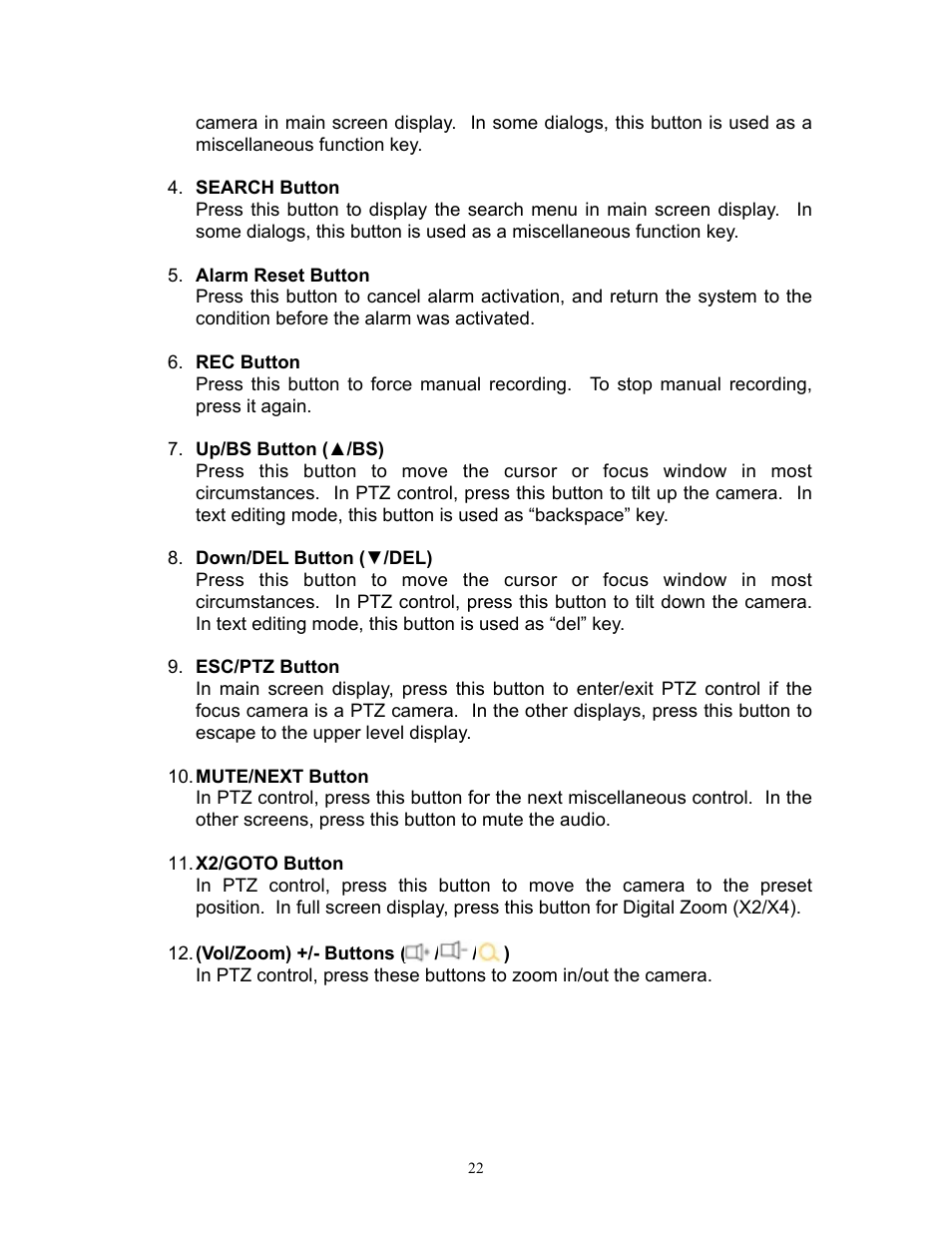 I.R.I.S. 808 Digital Video Recorder User Manual | Page 22 / 147