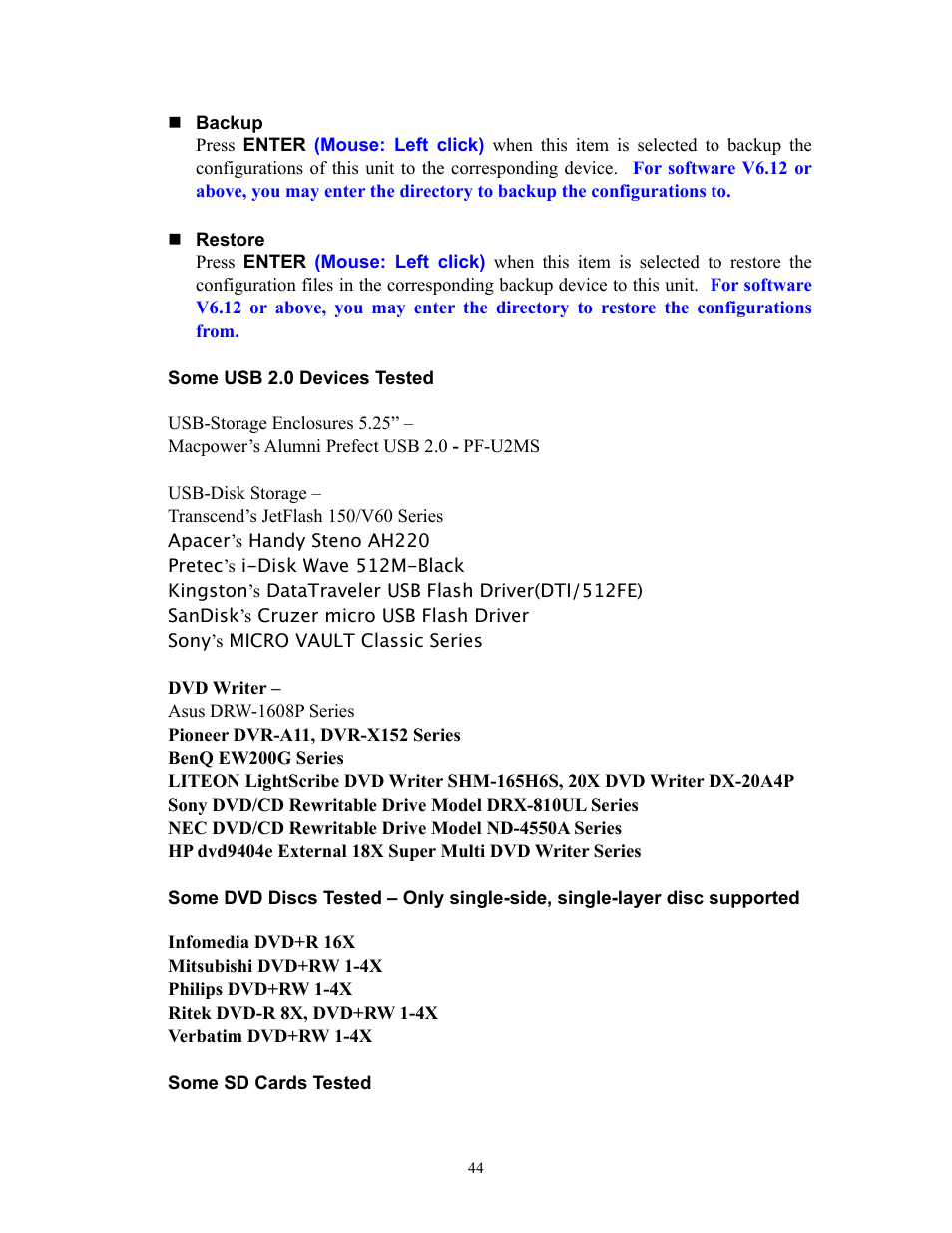 I.R.I.S. 808 Digital Video Recorder User Manual | Page 44 / 147