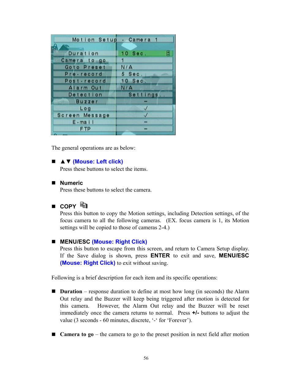 I.R.I.S. 808 Digital Video Recorder User Manual | Page 56 / 147