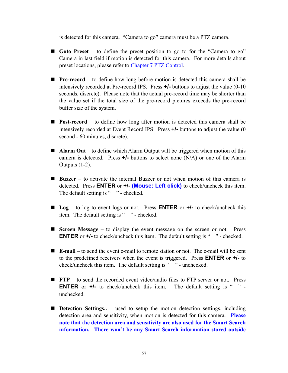 I.R.I.S. 808 Digital Video Recorder User Manual | Page 57 / 147