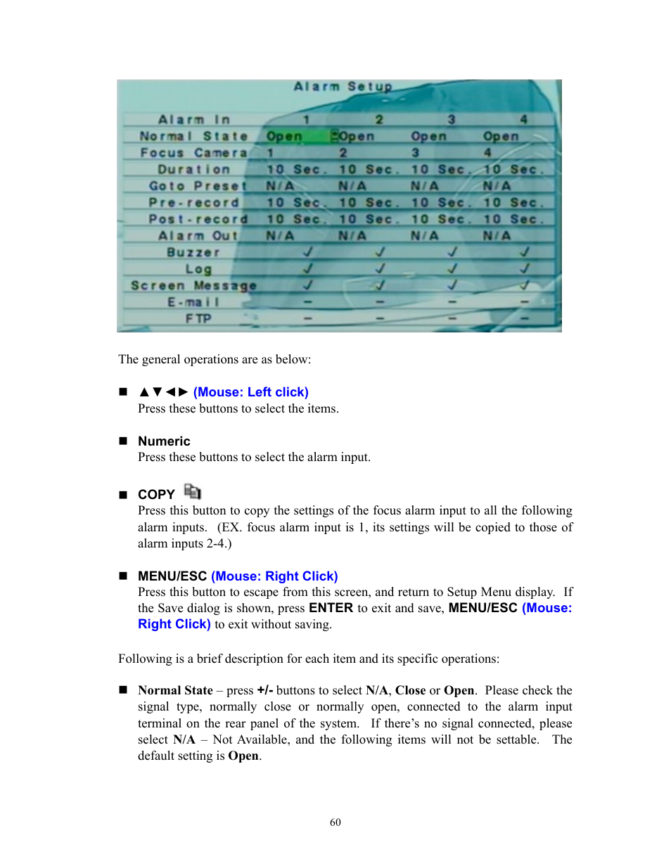 I.R.I.S. 808 Digital Video Recorder User Manual | Page 60 / 147