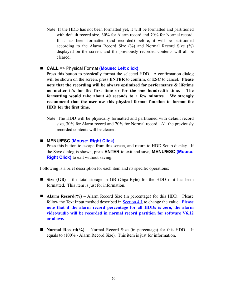 I.R.I.S. 808 Digital Video Recorder User Manual | Page 70 / 147