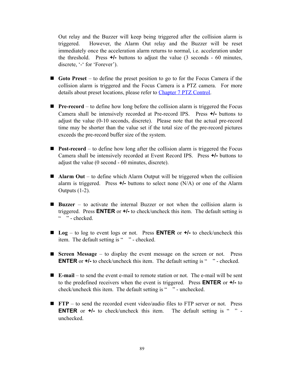 I.R.I.S. 808 Digital Video Recorder User Manual | Page 89 / 147