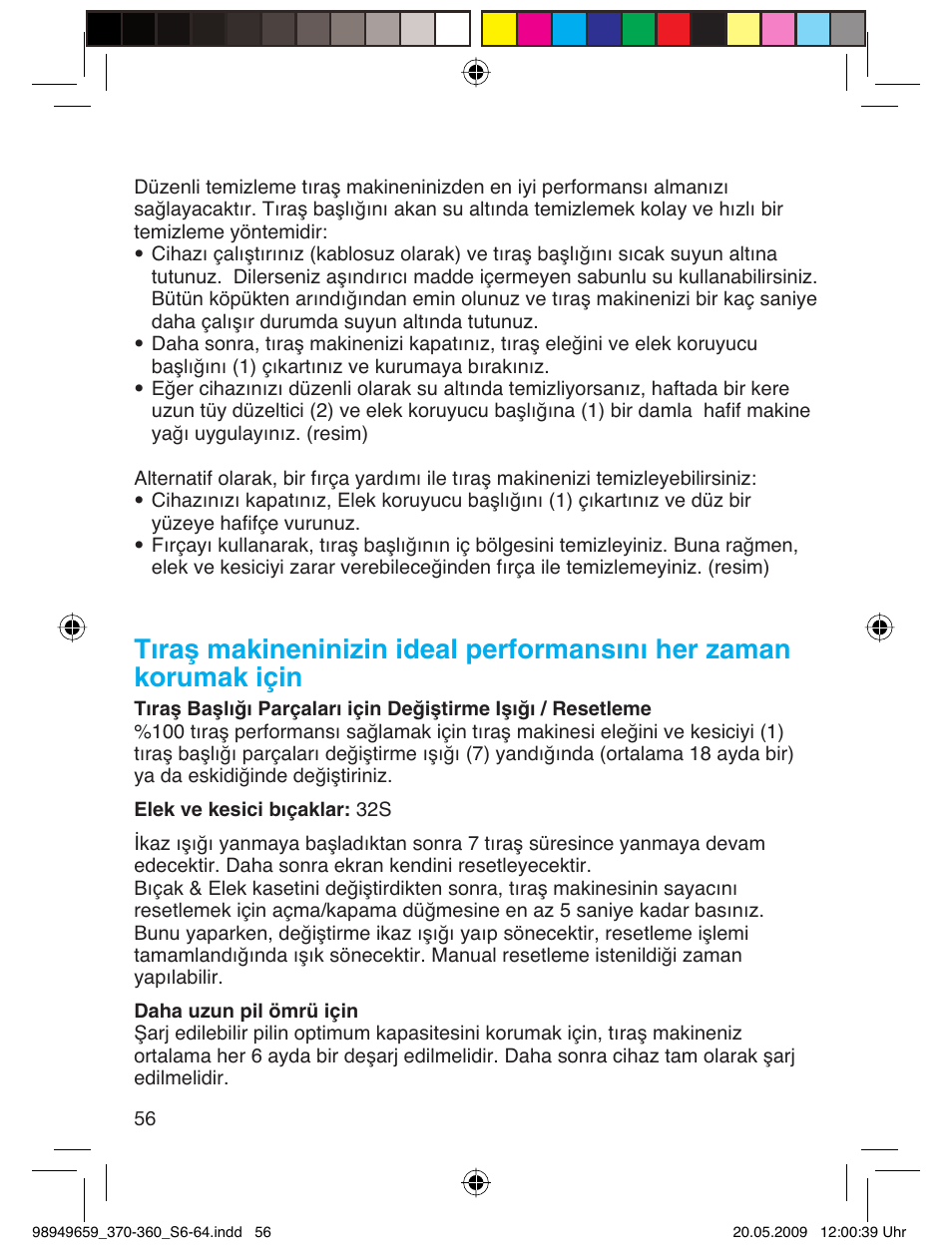 Braun 370 User Manual | Page 55 / 61