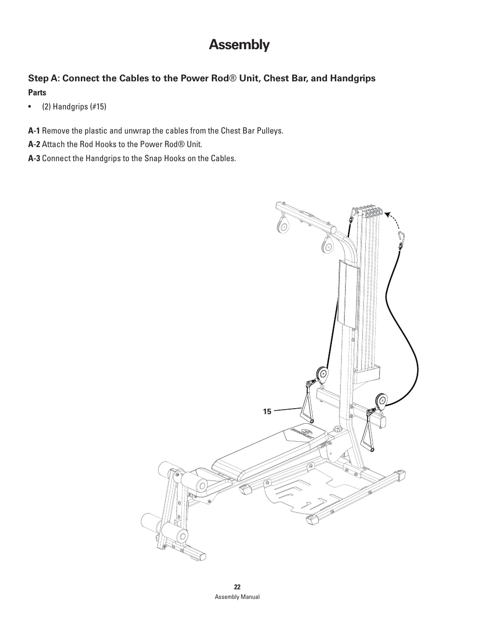 Assembly | Bowflex PR1000 User Manual | Page 22 / 28