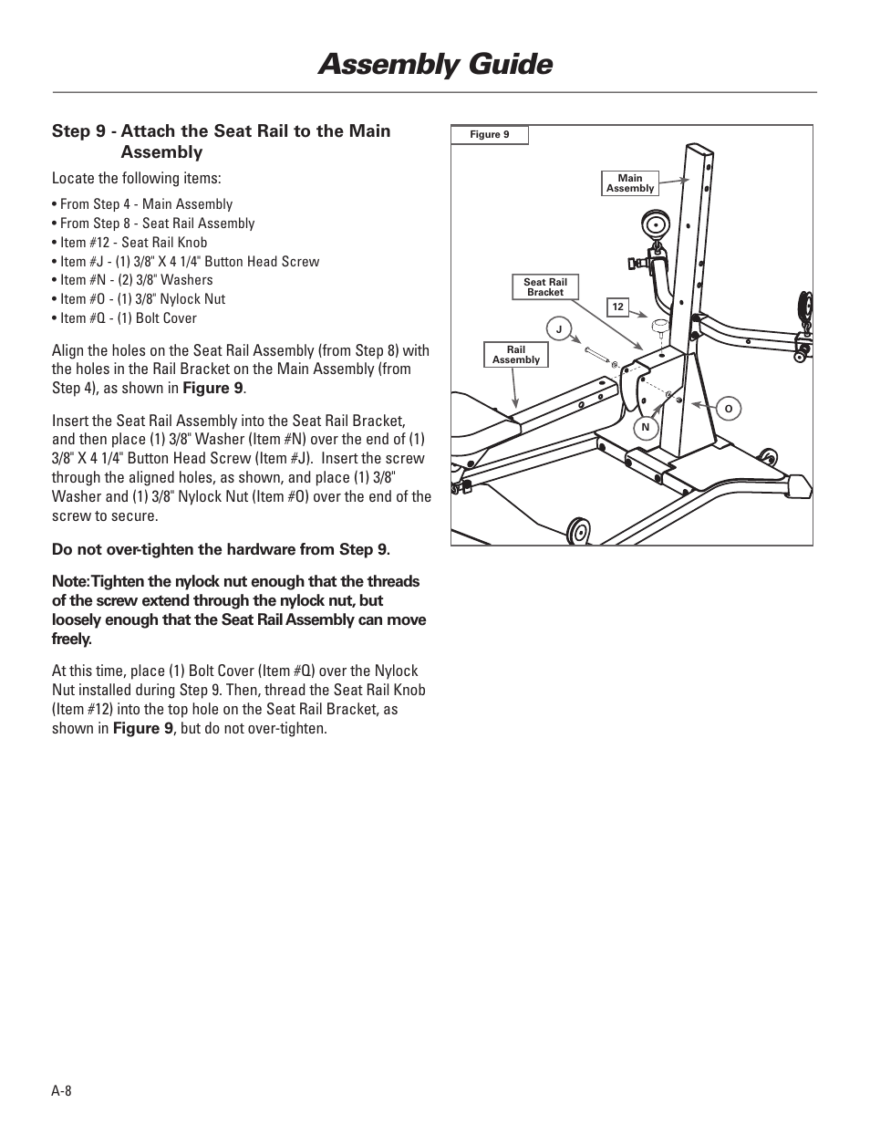 Assembly guide | Bowflex Elite™ Plus home gym User Manual | Page 10 / 94