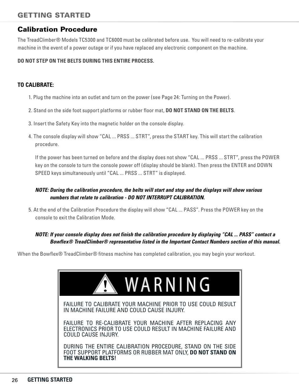 Bowflex TC5300 User Manual | Page 30 / 76
