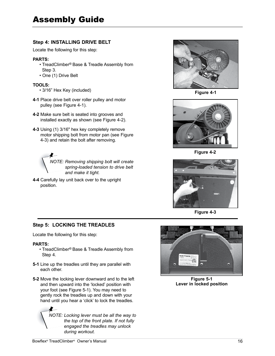 Assembly guide | Bowflex TreadClimber TC5000 User Manual | Page 19 / 69