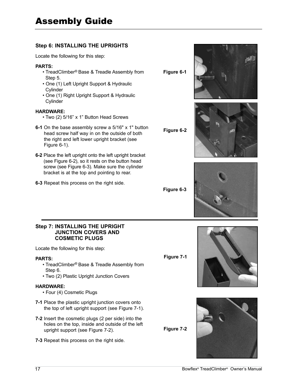 Assembly guide | Bowflex TreadClimber TC5000 User Manual | Page 20 / 69
