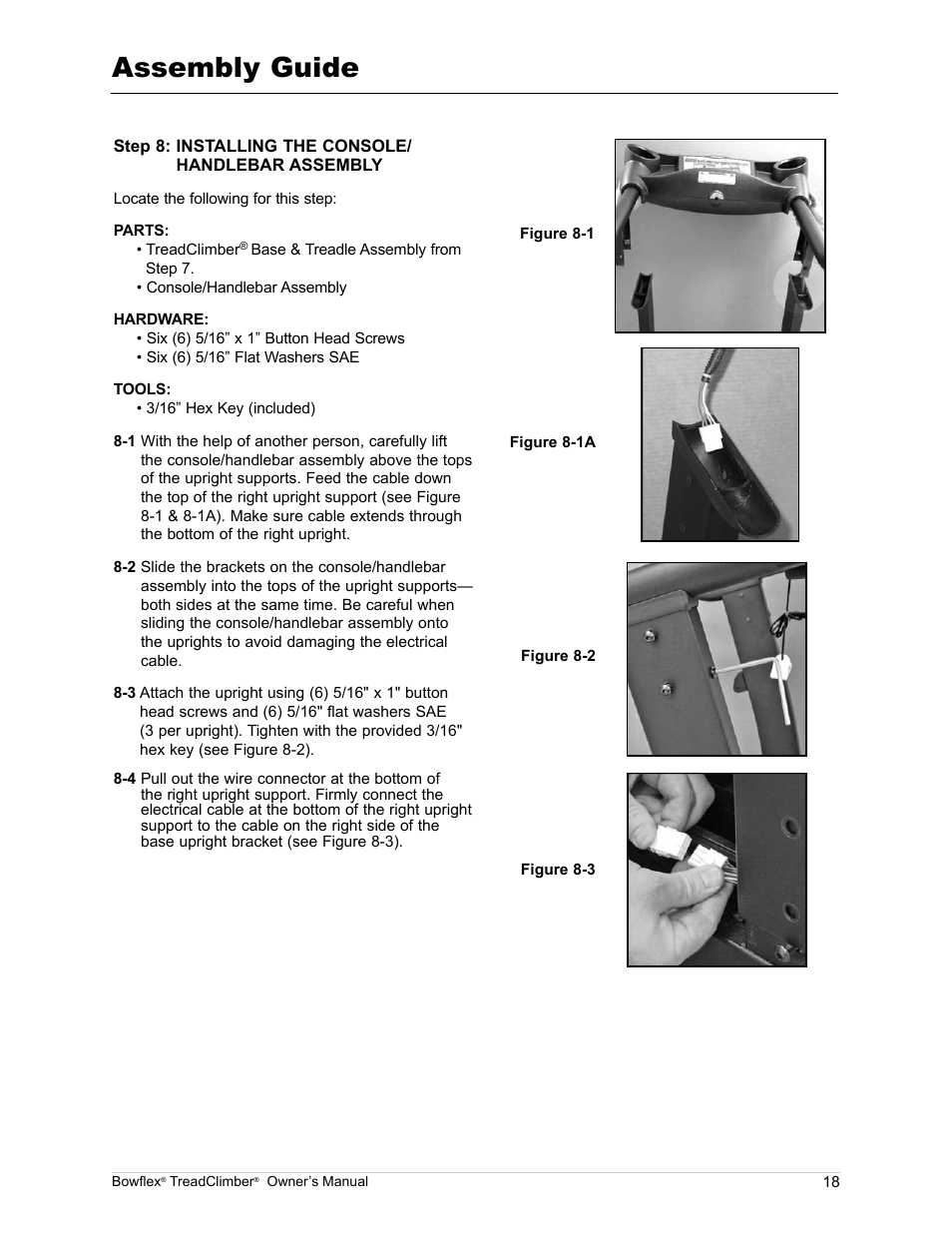 Assembly guide | Bowflex TreadClimber TC5000 User Manual | Page 21 / 69