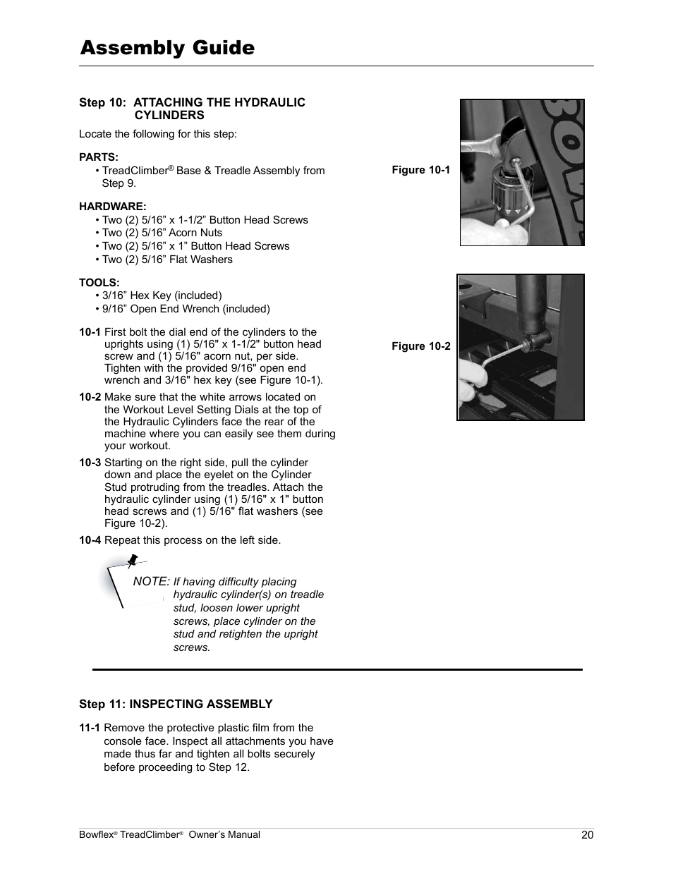 Assembly guide | Bowflex TreadClimber TC5000 User Manual | Page 23 / 69