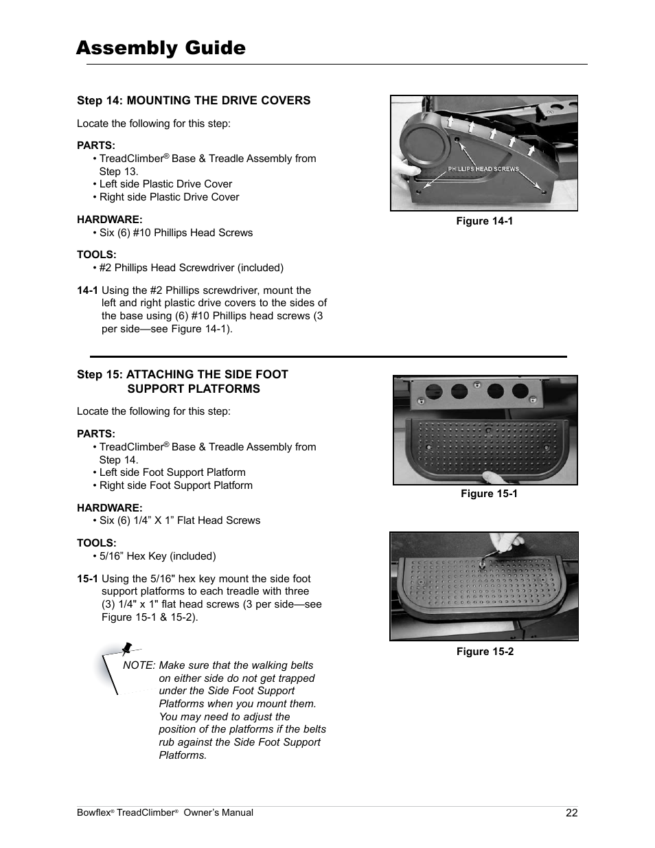 Assembly guide | Bowflex TreadClimber TC5000 User Manual | Page 25 / 69