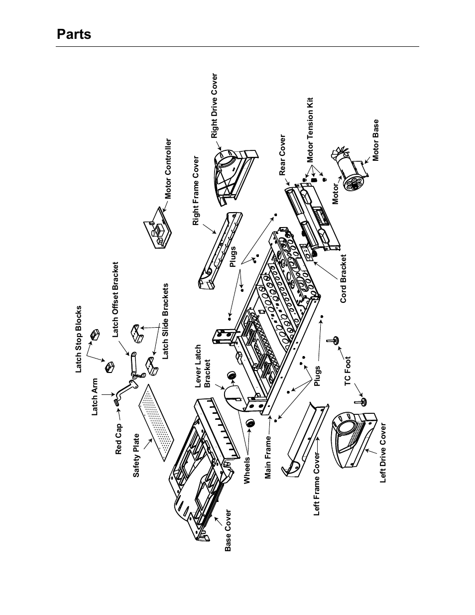 Parts | Bowflex TreadClimber TC5000 User Manual | Page 67 / 69