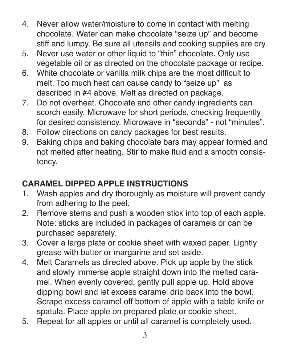 BACK TO BASICS Microwave apple Dipper User Manual | Page 4 / 8