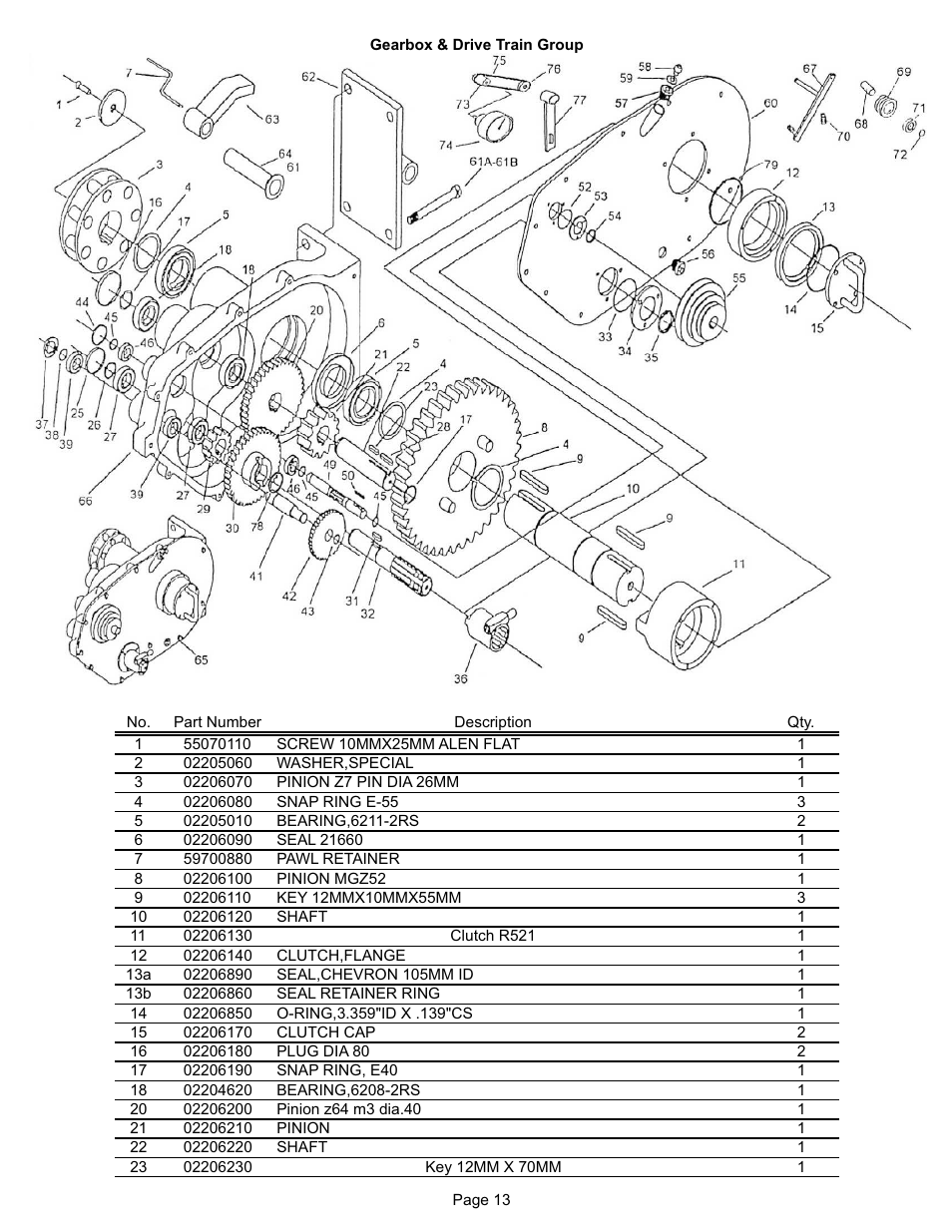 Kifco T40x1320 330,000 - 339,999 Parts Manual User Manual | Page 13 / 30