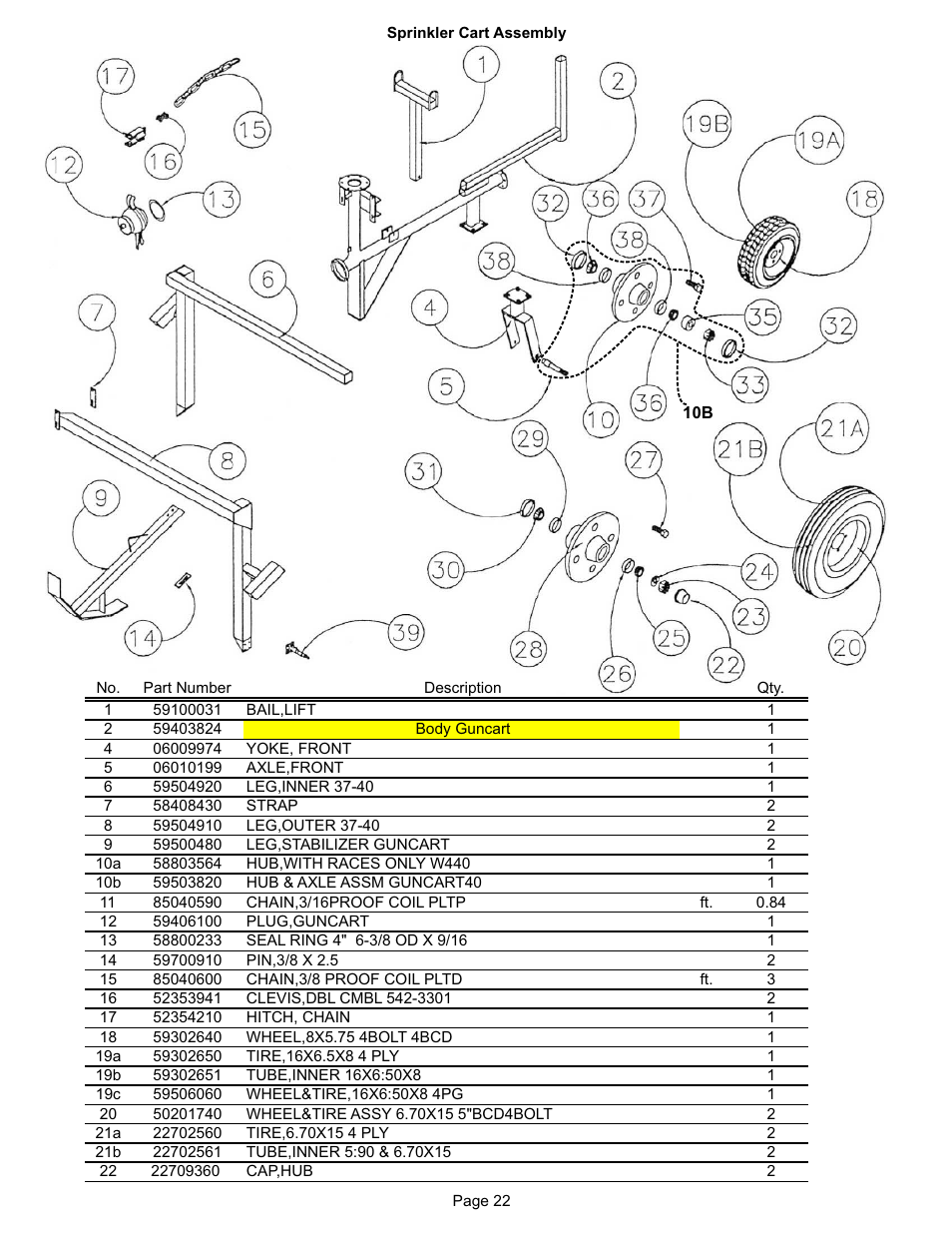 Kifco T40x1320 330,000 - 339,999 Parts Manual User Manual | Page 22 / 30