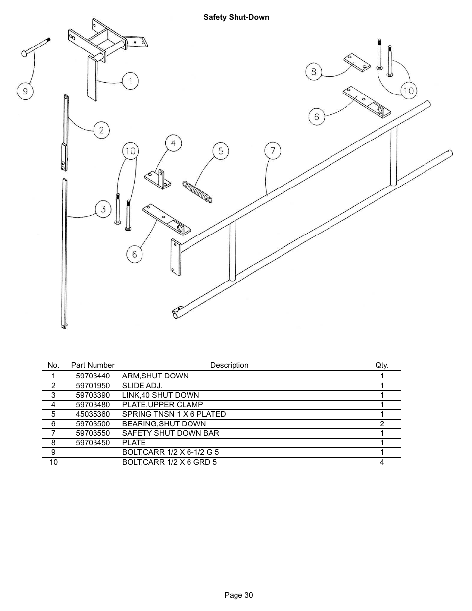 Kifco T40x1320 330,000 - 339,999 Parts Manual User Manual | Page 30 / 30