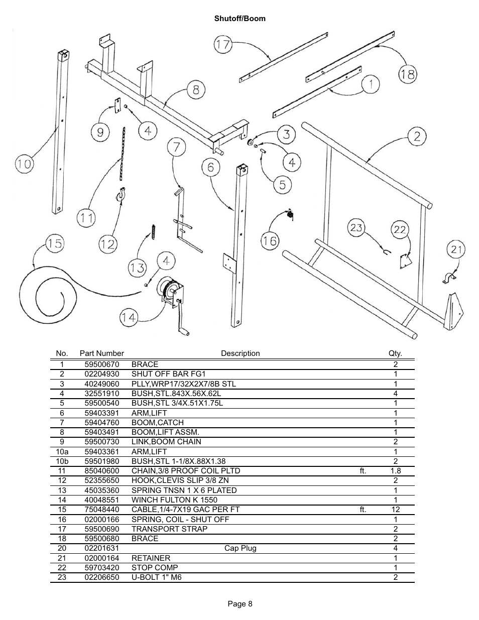 Kifco T40x1320 330,000 - 339,999 Parts Manual User Manual | Page 8 / 30