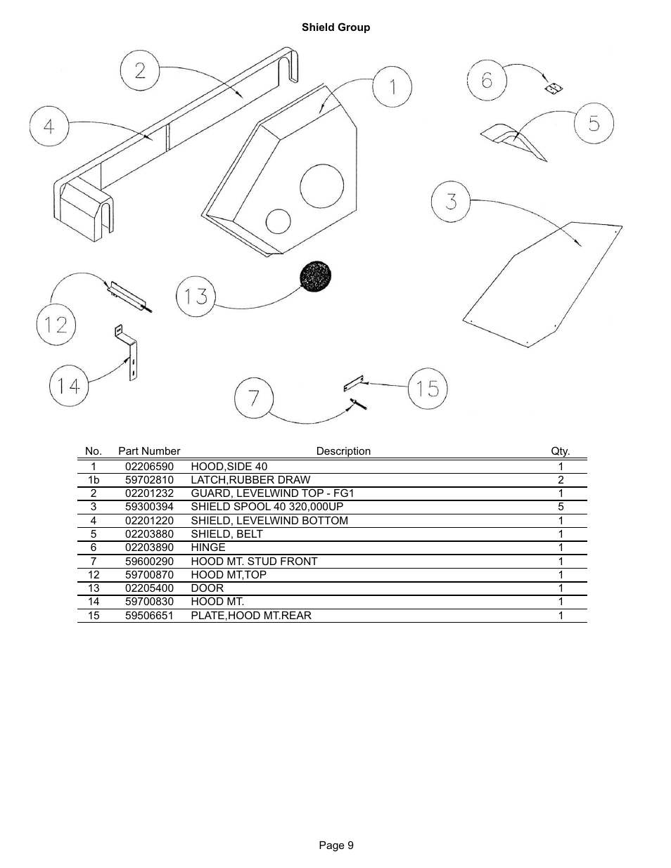 Kifco T40x1320 330,000 - 339,999 Parts Manual User Manual | Page 9 / 30