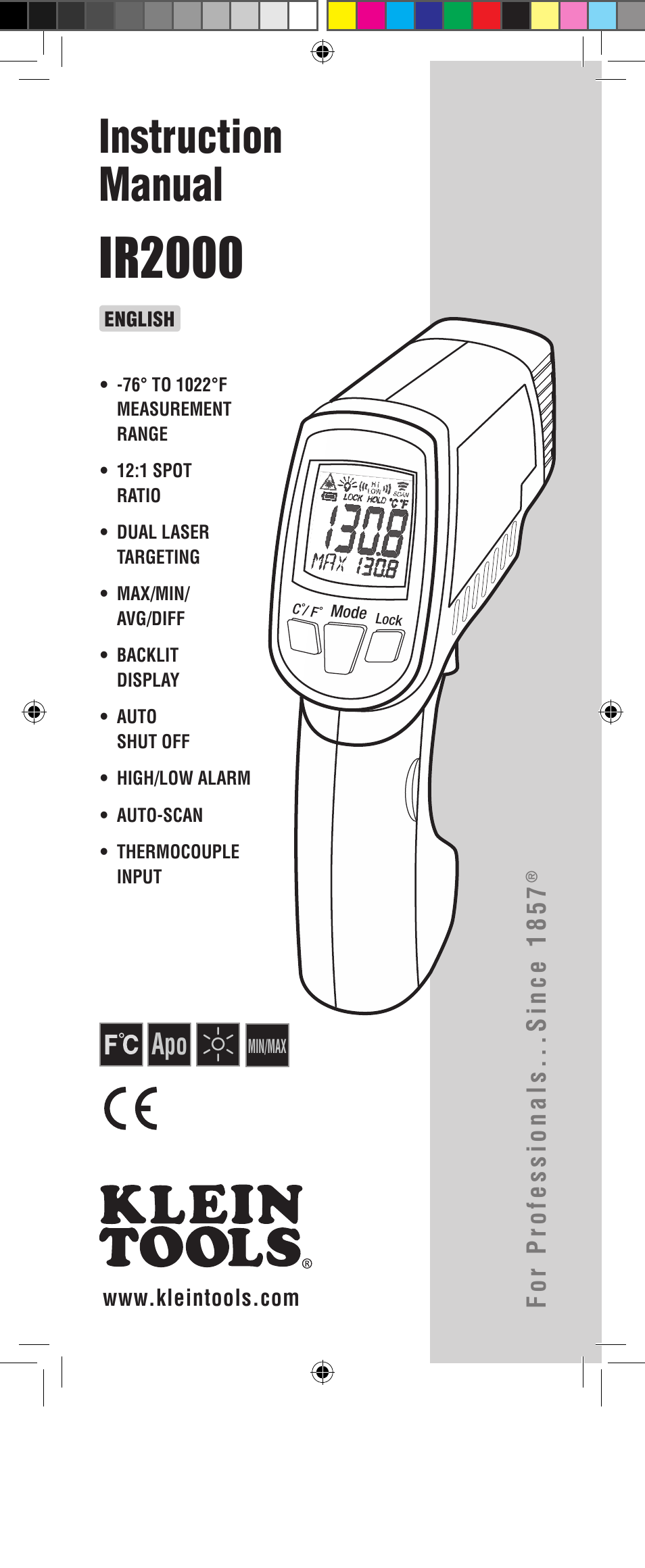 Klein Tools IR2000 User Manual | 24 pages
