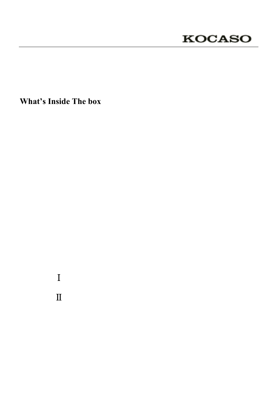 KOCASO M1052 User Manual | 21 pages