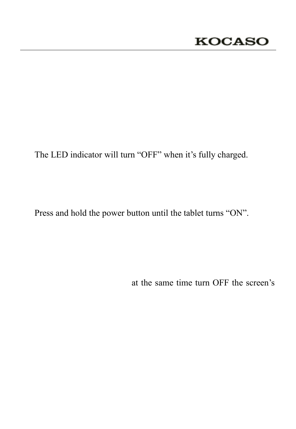 Getting started | KOCASO M1052 User Manual | Page 4 / 21