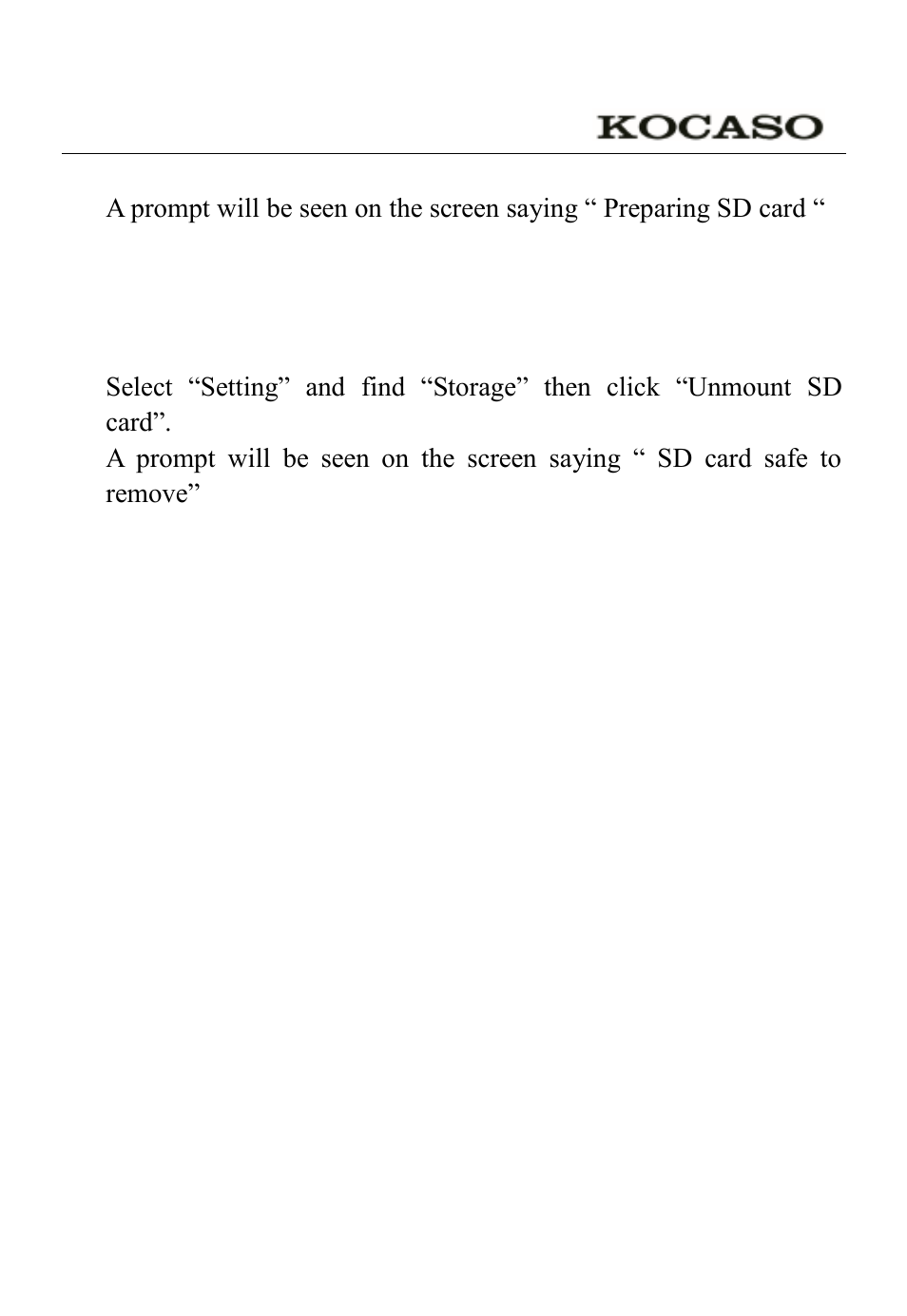 KOCASO M1052 User Manual | Page 5 / 21