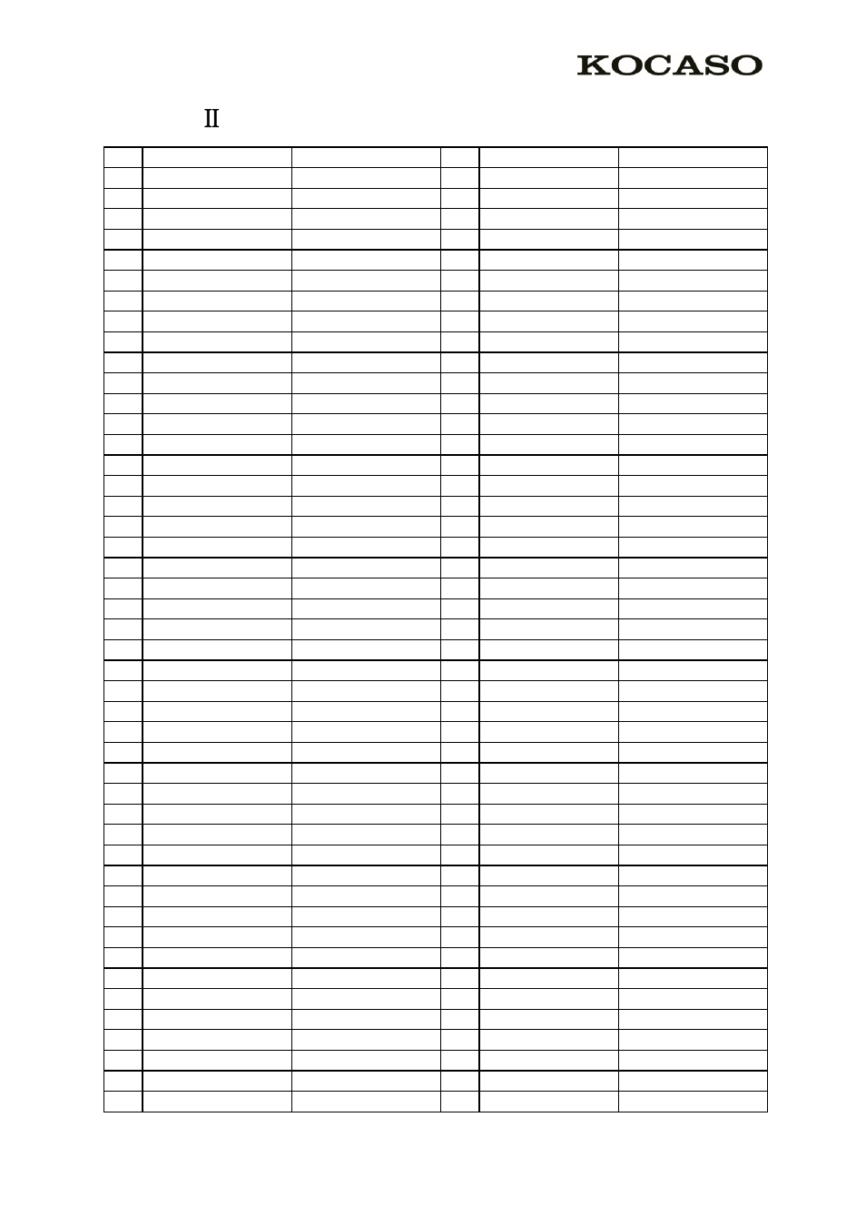 Appendix Ⅱ 3g support list | KOCASO M736 User Manual | Page 13 / 13