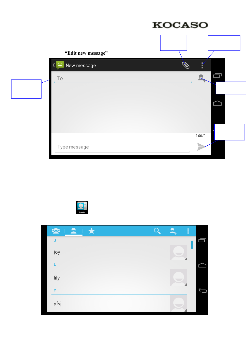 3 contact list | KOCASO M776 User Manual | Page 57 / 69