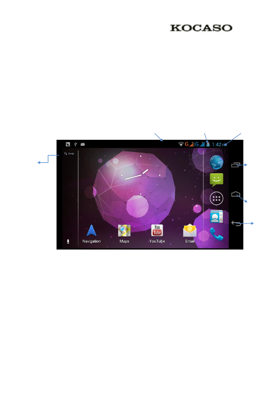 5 home page, The extended home page | KOCASO M776 User Manual | Page 8 / 69