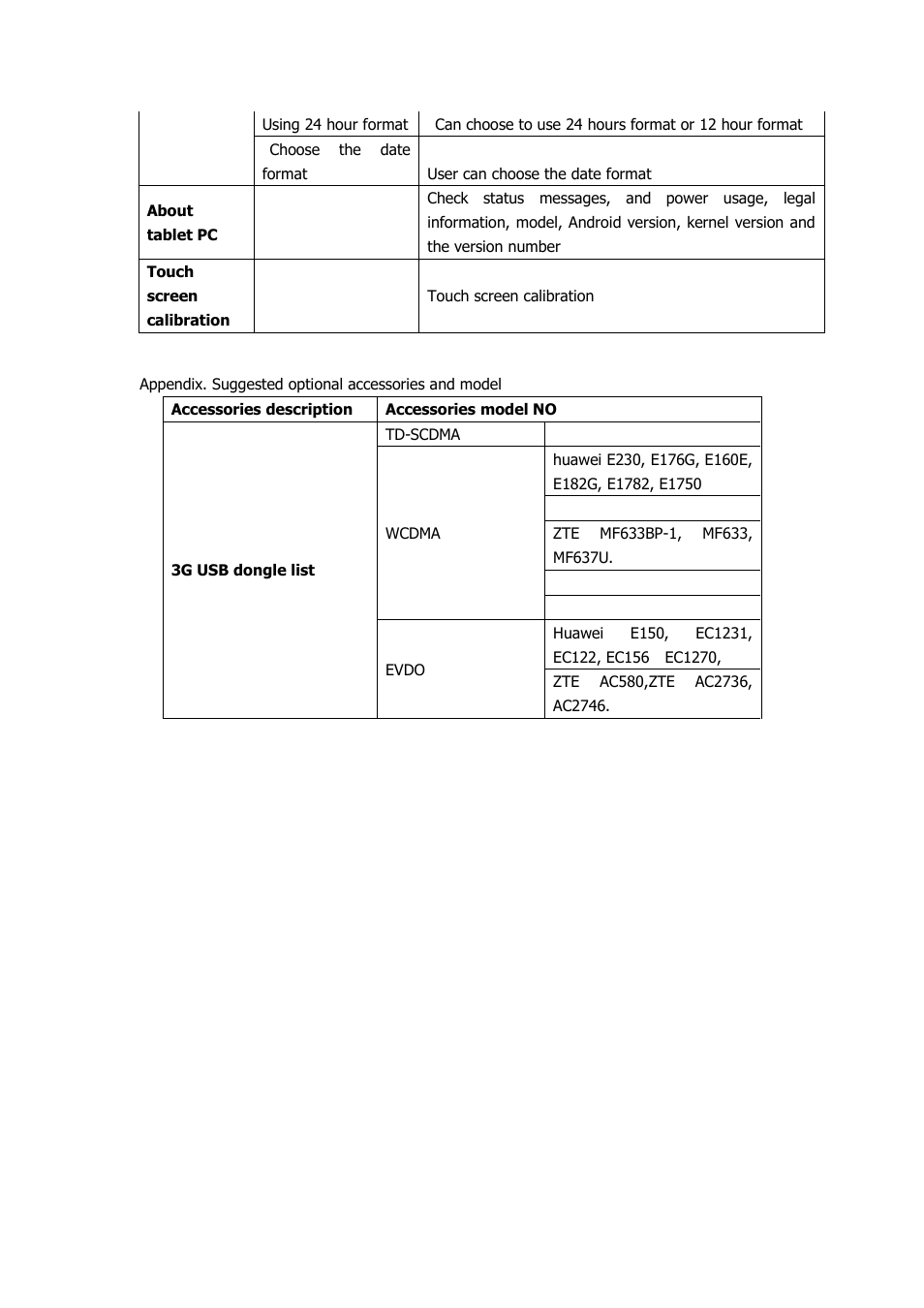 Appendix. suggested optional accessories and model | KOCASO M9000 User Manual | Page 28 / 28
