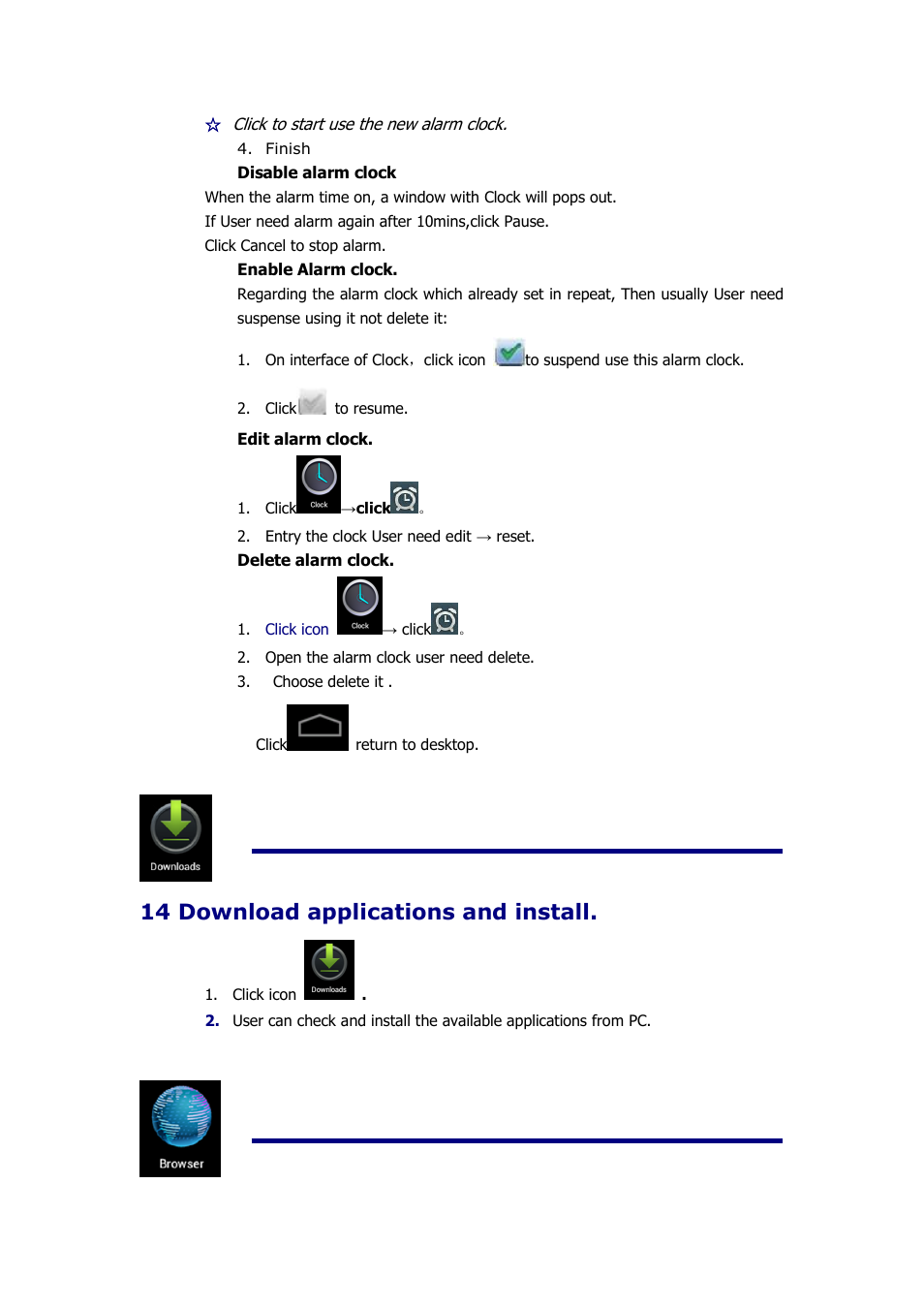 Download and install software, 14 download applications and install | KOCASO NB1016 User Manual | Page 14 / 27