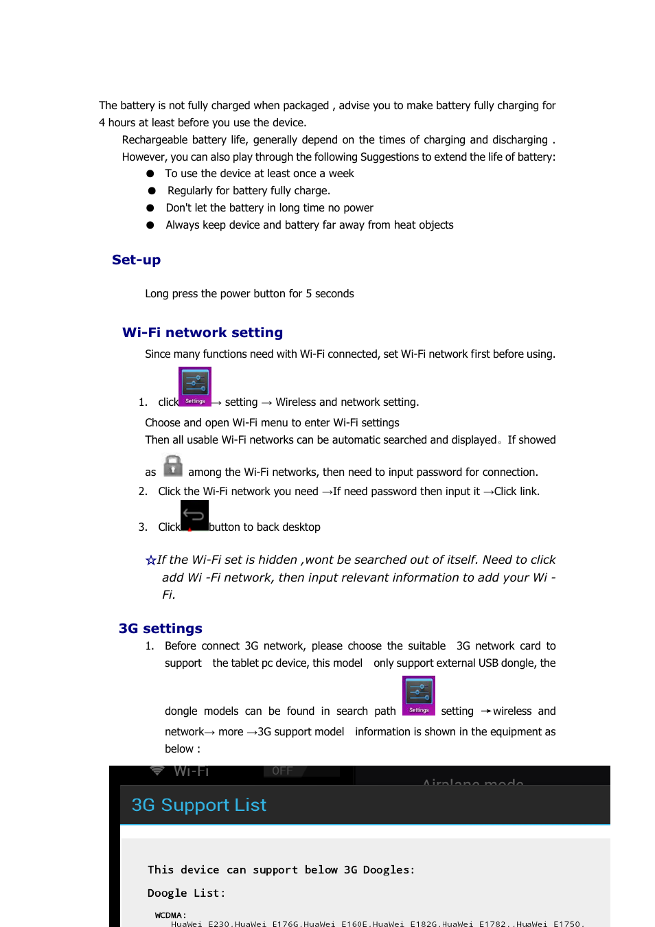 Wi-fi network settings | KOCASO NB1016 User Manual | Page 5 / 27
