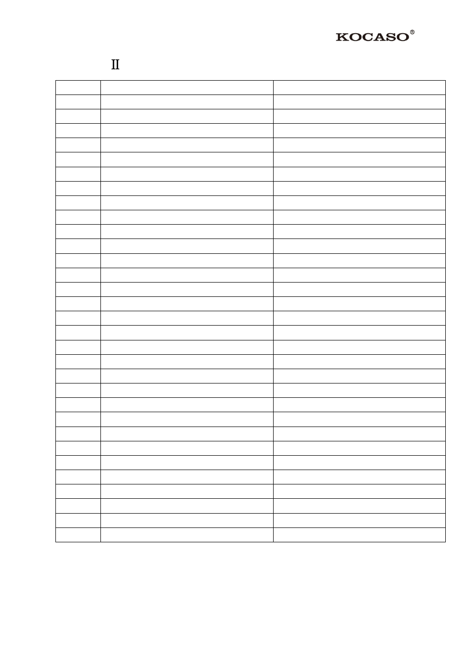 Appendix Ⅱ 3g support list | KOCASO SX9720 User Manual | Page 23 / 23