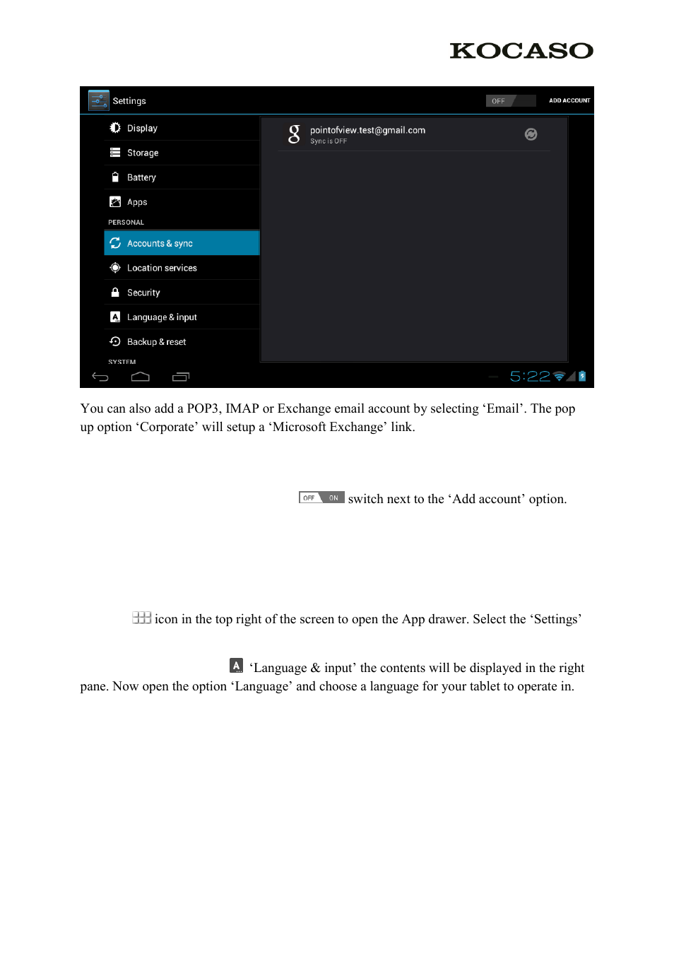 0 basic setup, 1 changing operating language | KOCASO SX9730 User Manual | Page 9 / 15