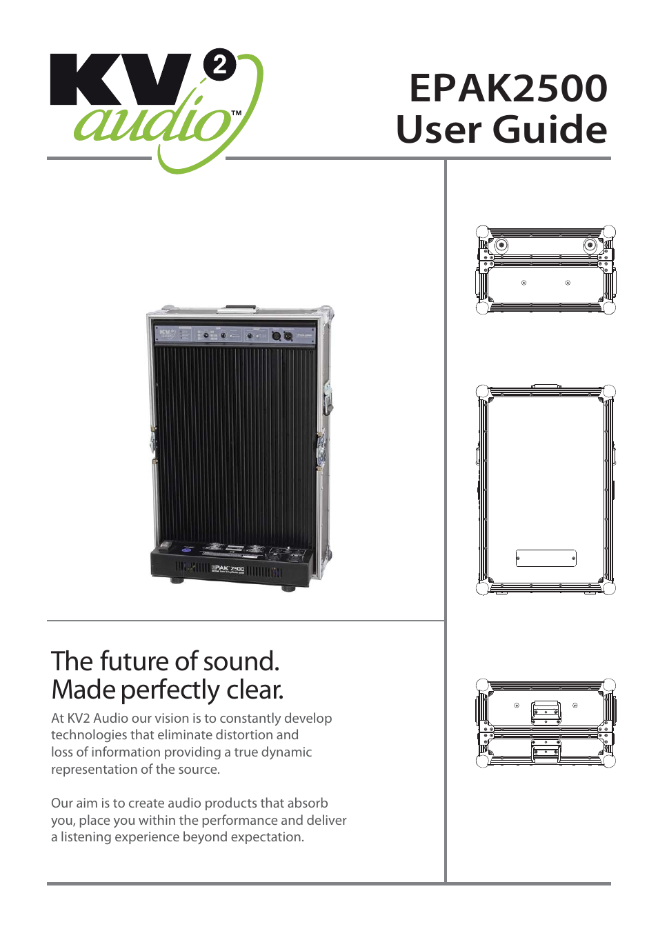 KV2 Audio EPAK2500 User Manual | 16 pages