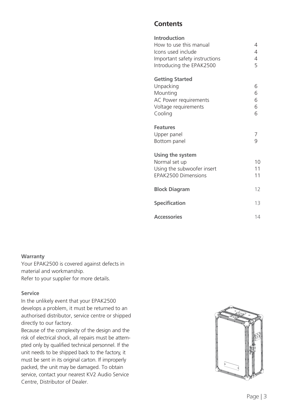 KV2 Audio EPAK2500 User Manual | Page 3 / 16