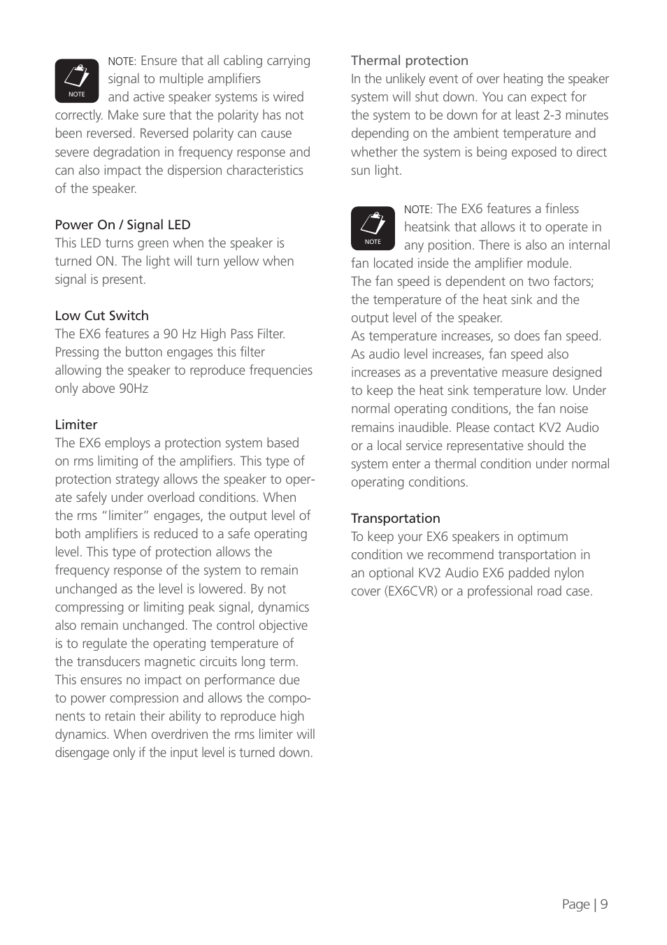 KV2 Audio EX6 User Manual | Page 9 / 12