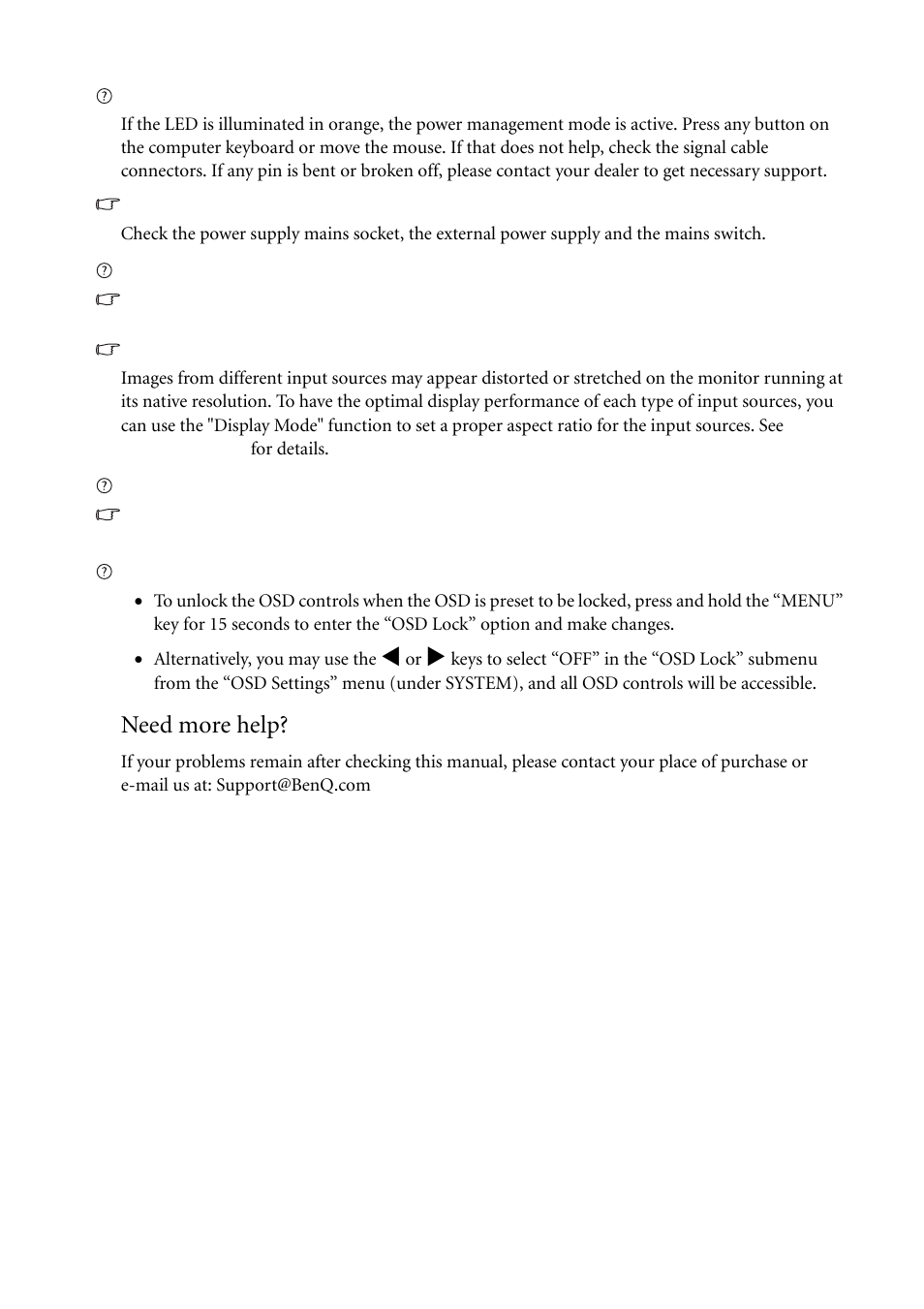Need more help | BenQ G2000WA User Manual | Page 31 / 31