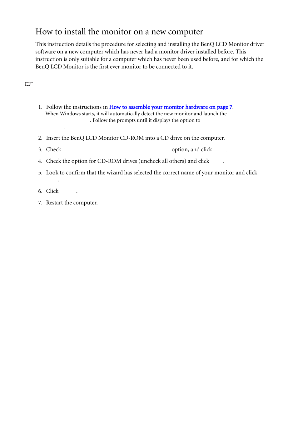 How to install the monitor on a new computer | BenQ LCD Monitor XL2410T User Manual | Page 16 / 40