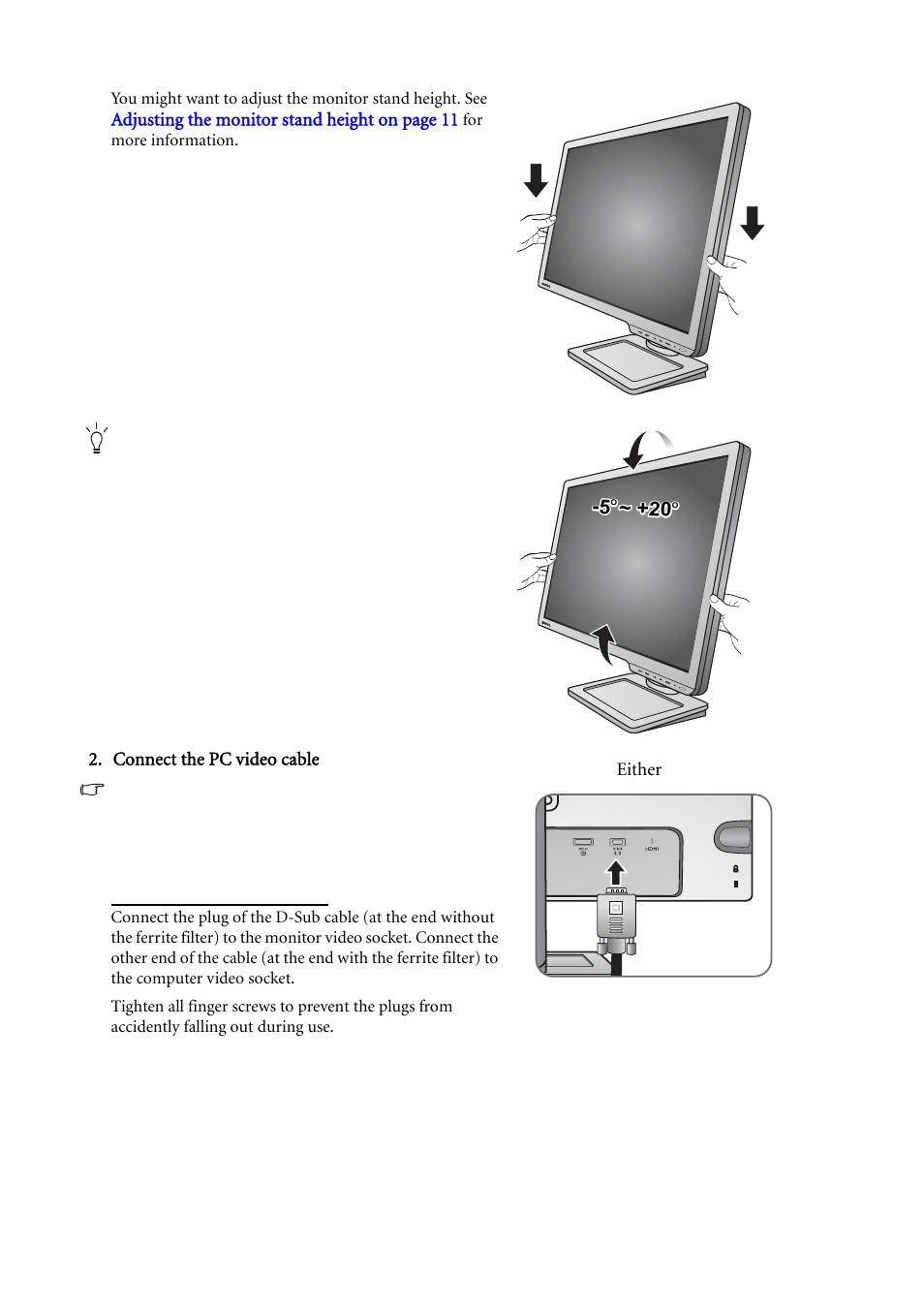 BenQ LCD Monitor XL2410T User Manual | Page 8 / 40
