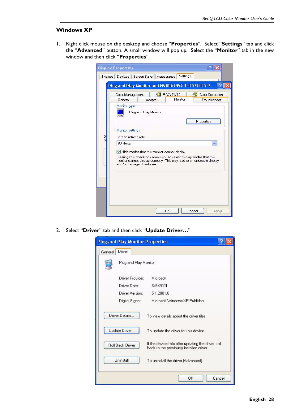 BenQ FP791 User Manual | Page 29 / 53
