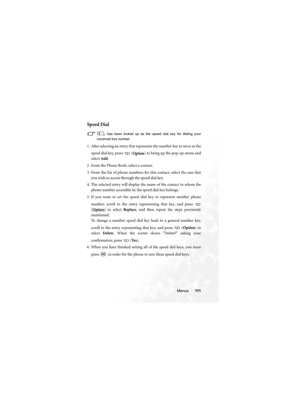 Speed dial | BenQ S700 User Manual | Page 127 / 202