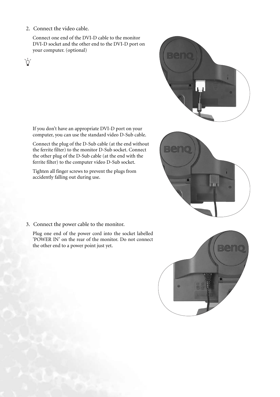 BenQ FP91GP User Manual | Page 7 / 36