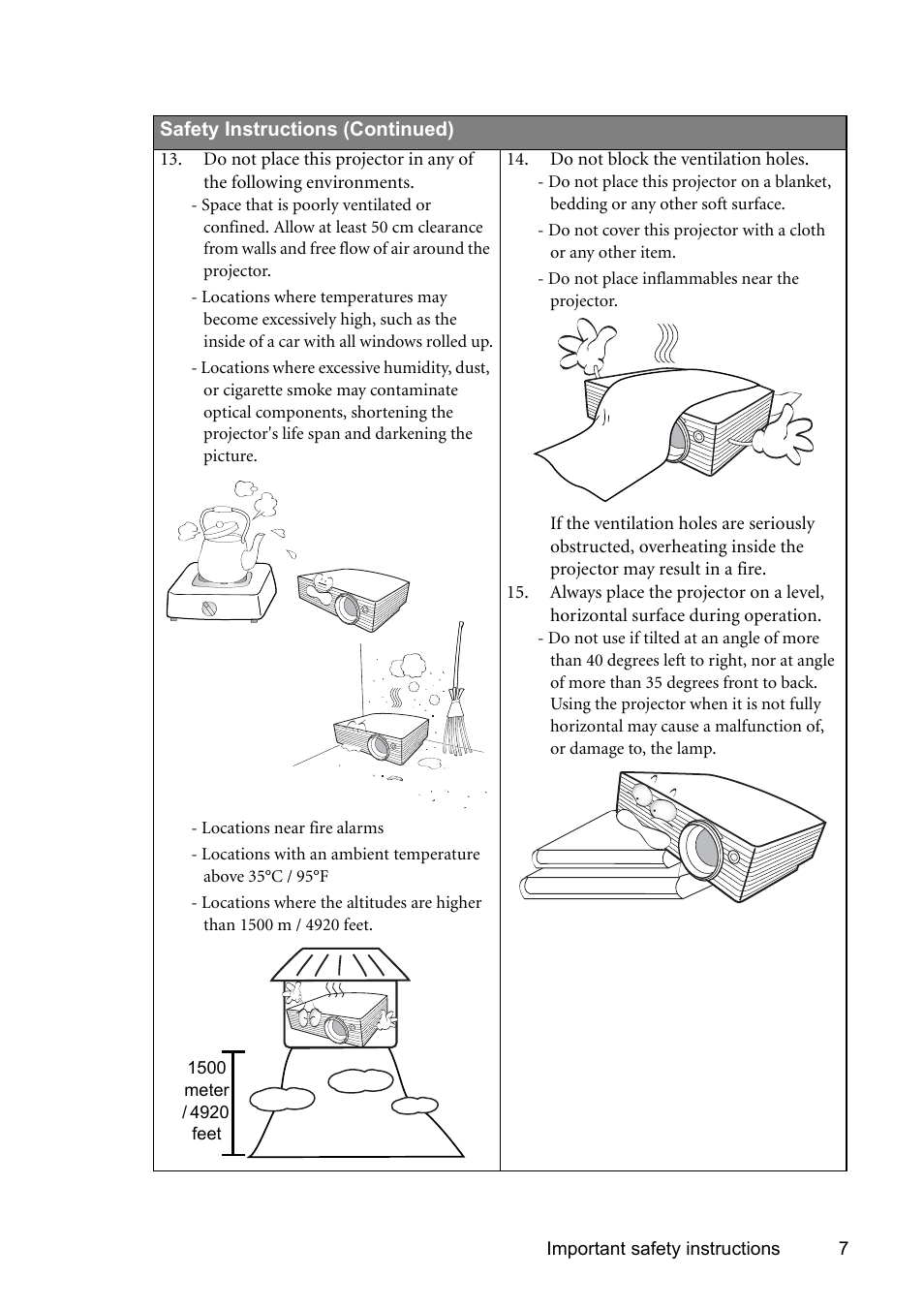 BenQ SP831 User Manual | Page 7 / 80