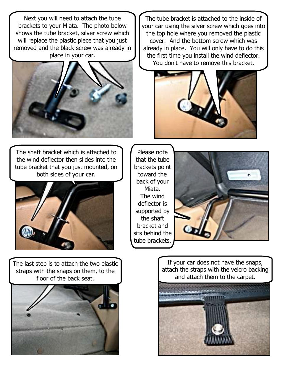 Love The Drive Mazda Miata Wind Deflector 1989 to 2005 User Manual | Page 2 / 2