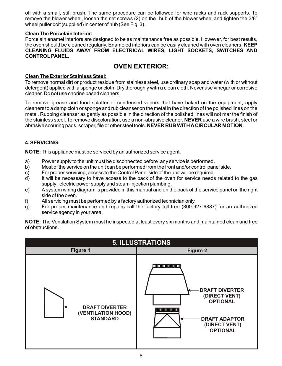 Oven exterior, Illustrations | Bakers Pride CO1-G User Manual | Page 8 / 16
