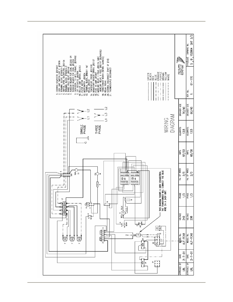 Bakers Pride ALF-F User Manual | Page 52 / 60